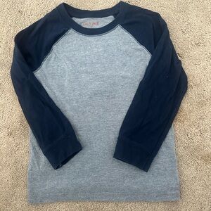 Cat & Jack Navy and Gray Long Sleeve Tee